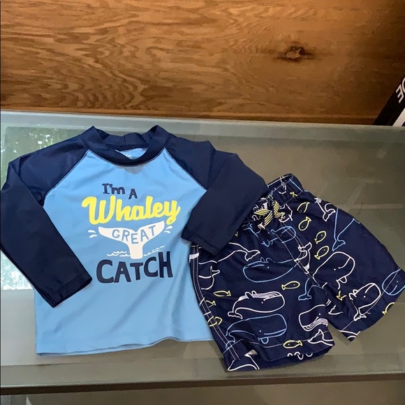 Carter's Other - NWOT Carter’s Baby Boy  Swimsuit set of 2